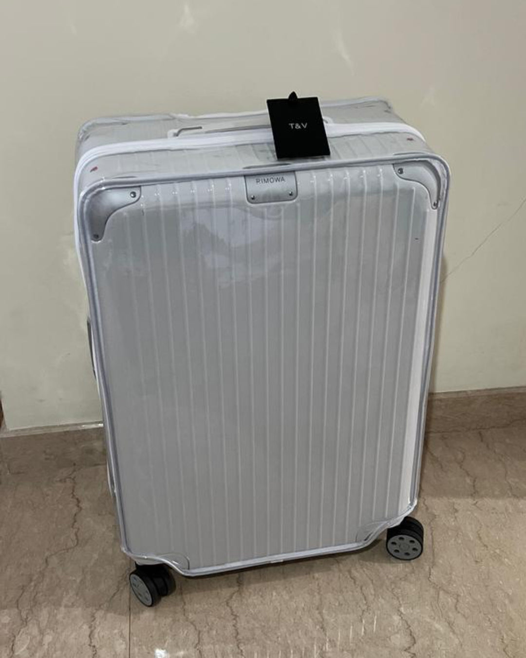 rimowa hybrid cabin with fixmeuniva clear cover for rimowa made to order with ykk zipper