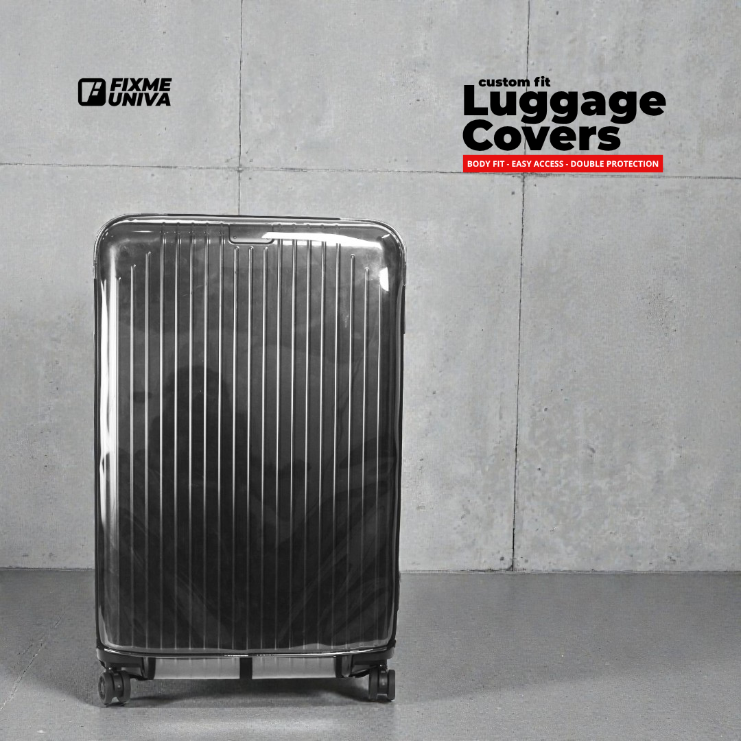 Rimowa suitcase scratched after travel — why travelers regret not using a clear custom-fit cover sooner, by Fixmeuniva