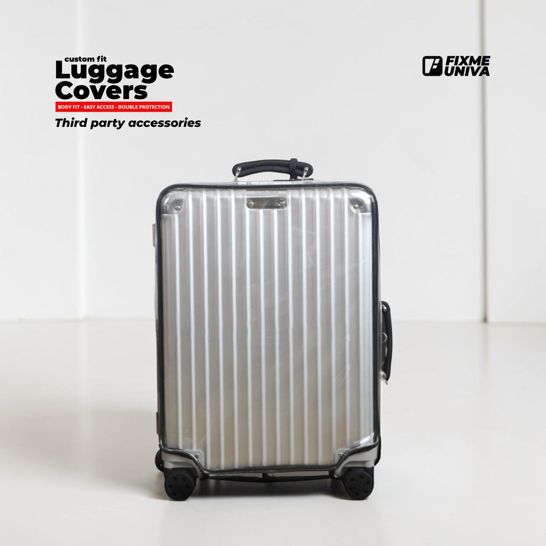 Complete guide to choosing a Rimowa luggage cover by model and size — Original, Essential, Classic, Hybrid comparison table by Fixmeuniva