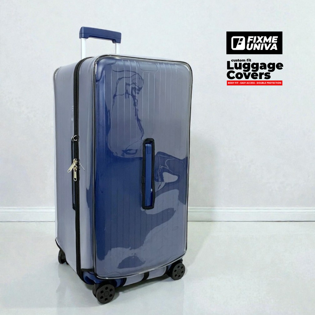 Best clear Rimowa luggage covers for US travelers 2026 — custom-fit ultra-thick TPU, free DHL Express shipping to the USA by Fixmeuniva
