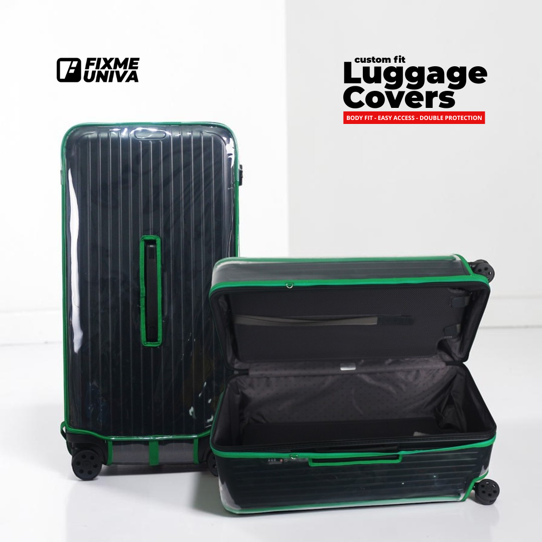 5 tips to keep your Rimowa luggage looking brand new — clear custom-fit cover by Fixmeuniva