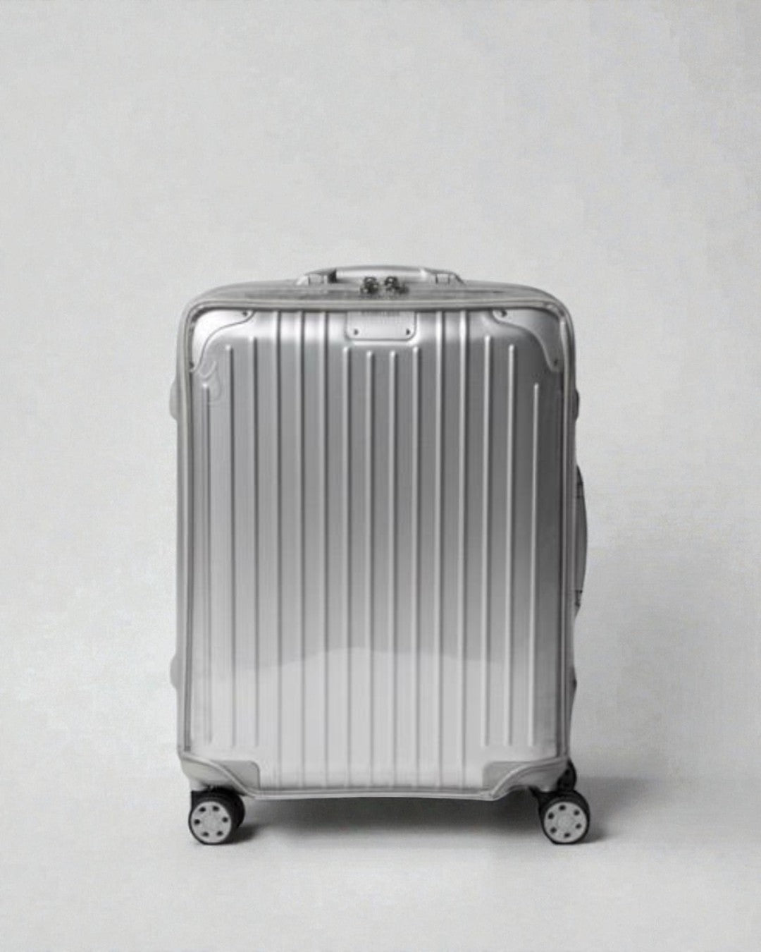 Copri valigia Rimowa trasparente su misura — protezione ultra-spessa per viaggiatori italiani