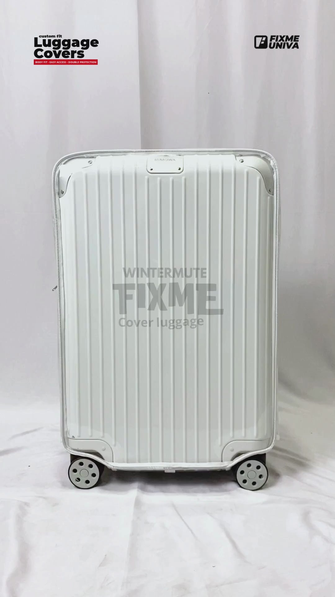 Clear Luggage Cover Compatible with Rimowa Hybrid Check-In L