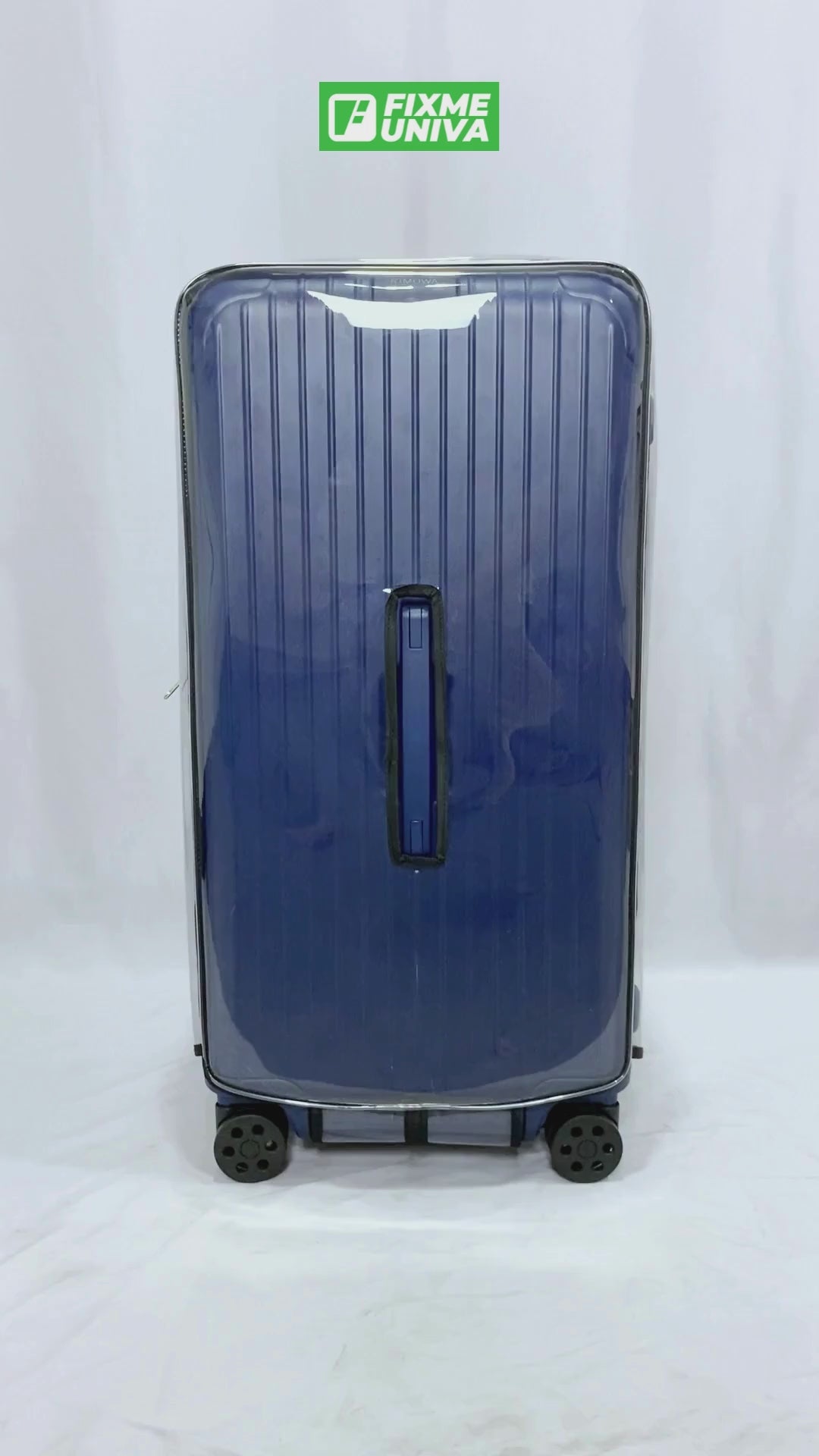 Copertura trasparente per bagagli compatibile con Rimowa Essential Trunk 73 Fixmeuniva